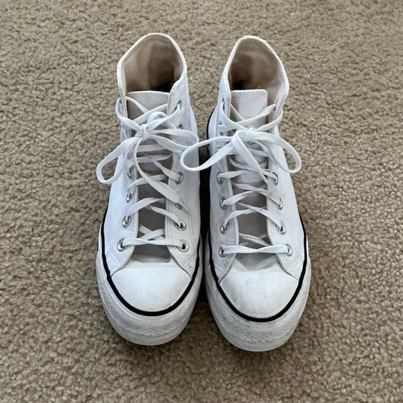 Converse Chuck Taylor All Star High-Top Platform Sneakers - Women’s Size 7 - Picture 2 of 8